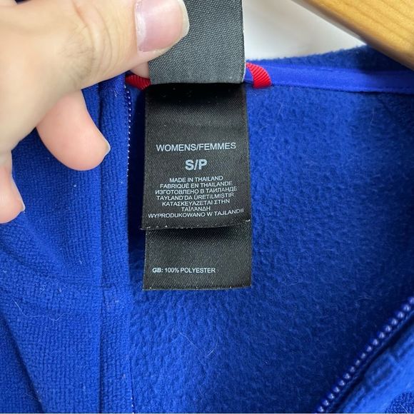 The North Face Hoodie Womens Small Blue Full Zip Up Hooded Polyester Fall Jacket - Picture 4 of 8